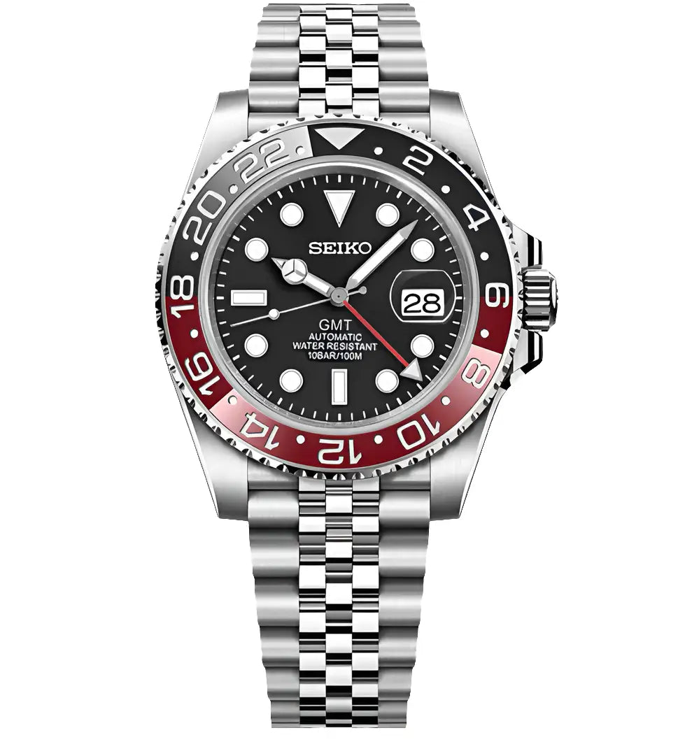 SEIKO MOD GMT COKE WATCH - Wristwatch