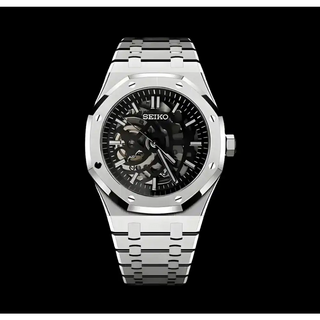 WDM SEIKO MOD ROYAL OAK SILVER SKELETON - Wristwatch