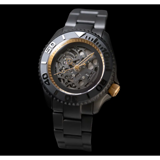 Wdm Seiko Mod Black Master Gold - Wristwatch