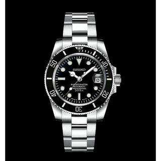 WDM SEIKO MOD BLACK SUBMARINER - Wristwatch