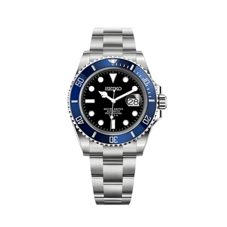 WDM SEIKO MOD BLUE & BLACK SUBMARINER - Wristwatch