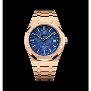 WDM SEIKO MOD ROYAL OAK BLUE ROSE - Wristwatch