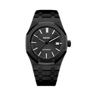 WDM SEIKO MOD ROYAL OAK CLASSIC BLACK - Wristwatch