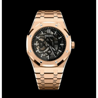 WDM SEIKO MOD ROYAL OAK SKELETON ROSE GOLD - Wristwatch