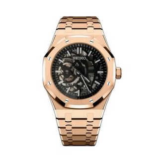 WDM SEIKO MOD ROYAL OAK SKELETON ROSE GOLD - Wristwatch