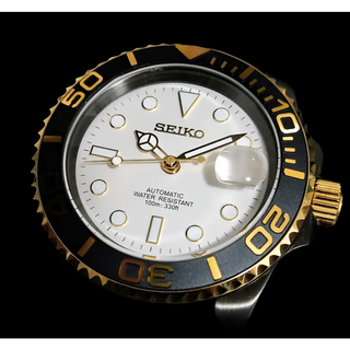 Wdm Seiko Mod Yacht Master Black & Gold - Wristwatch