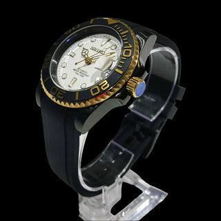 Wdm Seiko Mod Yacht Master Black & Gold - Wristwatch